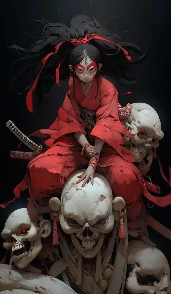 Futakuchi-onna, evil japaneese yokai