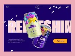 Drinks Ecommerce Website by Tubik