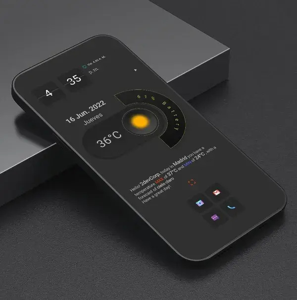 Sensitive Home UI for klwp