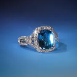 Le Vian Deep Sea Blue Topaz Ring