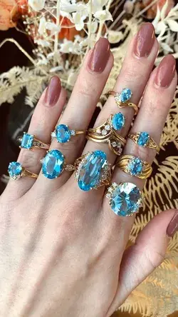 Blue Topaz Rings