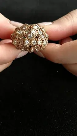 White Diamonds 14 Karat Rose Gold Special one of a kind designed Ring, anniversary gift