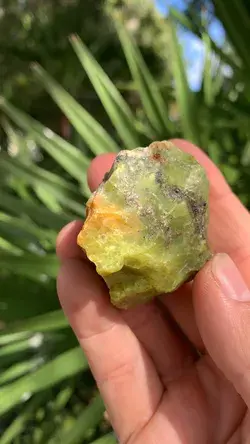 Madagascar's Marvel: Natural Green Opal Infused with Pyrite Elegance