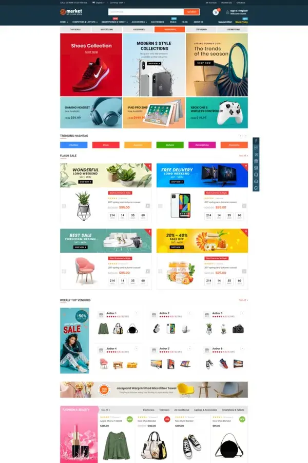 20+ Best Multi-Vendor MarketPlace WordPress Themes 2020