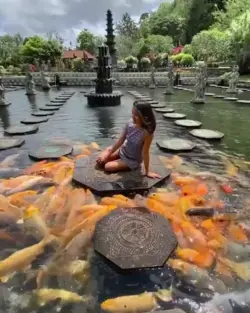 Balinese water palace Tirta Gangga