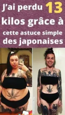 J'ai perdu 13 kilos grâce à cette astuce simple des japonaises