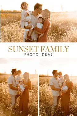 Adorable sunset family photos