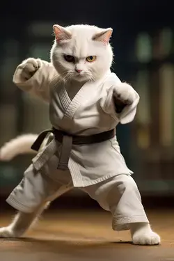 Karate Cat !