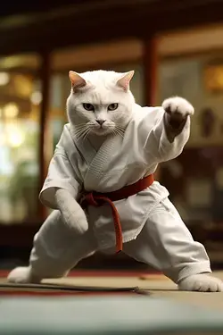 Karate Cat Art Photography