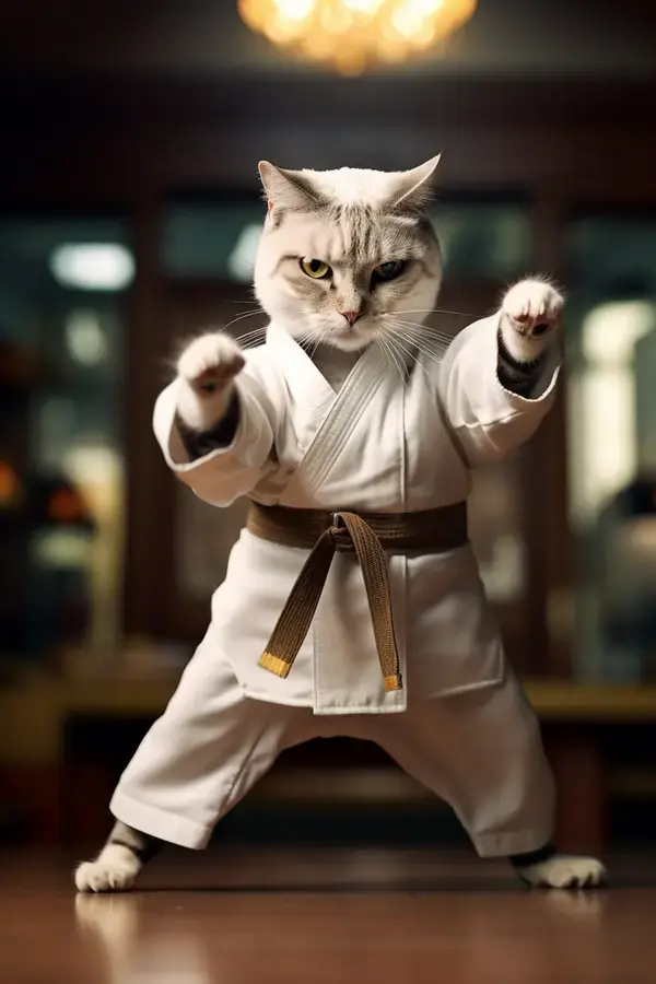 Karate Kitty !