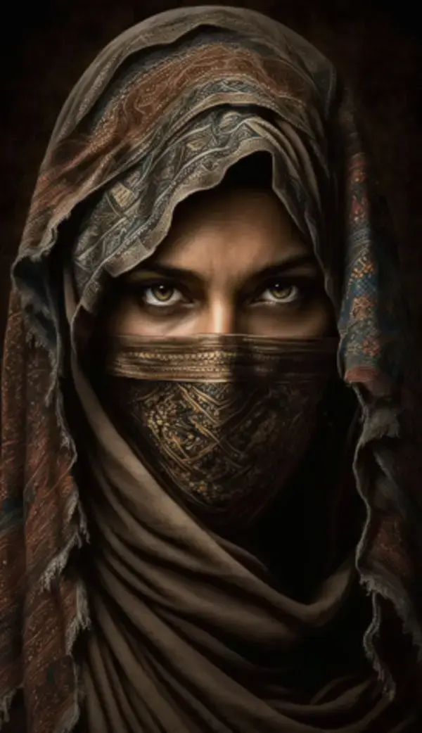Arab women fully covered