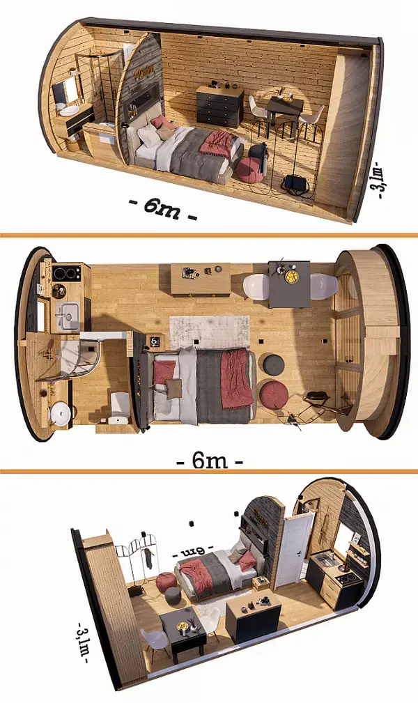 Barrel Glamping Pod