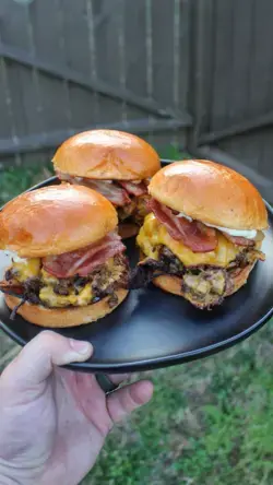 Cheesy Onion Smash Burgers Recipe!