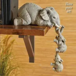 Elephant Family Harmony Figurines