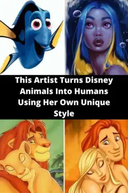 This Artist Turns Disney Animals Into Humans Using Her Own Unique Style