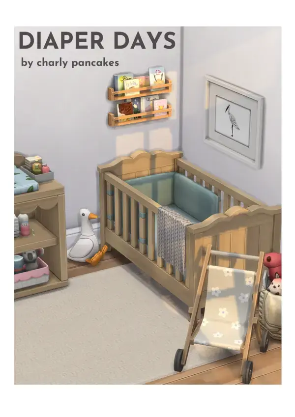 diaper days - nursery/infant/toddler room cc - the sims 4