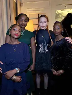 Madonna & her daughters 16-year-old Mercy and 10-year-old twins Stella & Esther