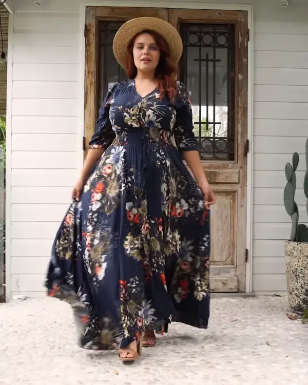 Ultimate Boho Indigo Maxi Dress | Salty Crush