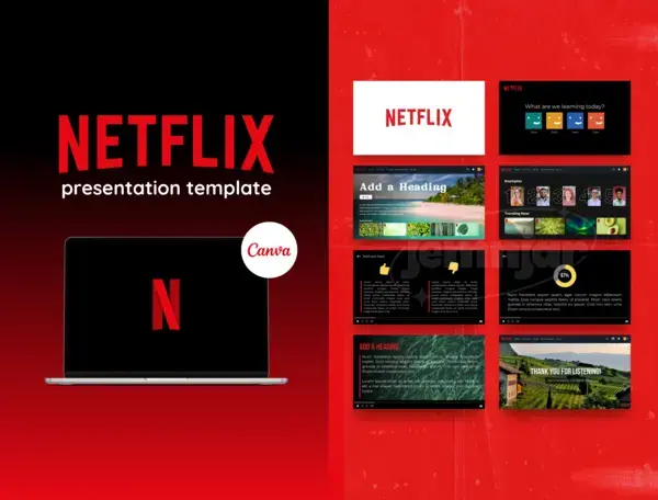 Netflix-Themed Presentation | Canva Template