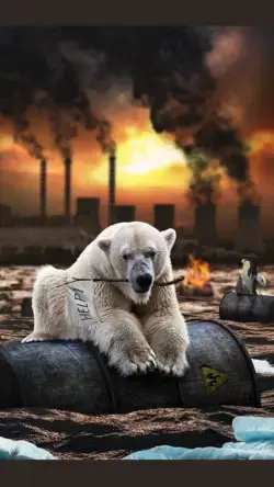 Are you recycling? Are you!? You just killed a polar bear! YOU!