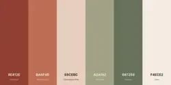 Terracotta + Sage Wedding color palette