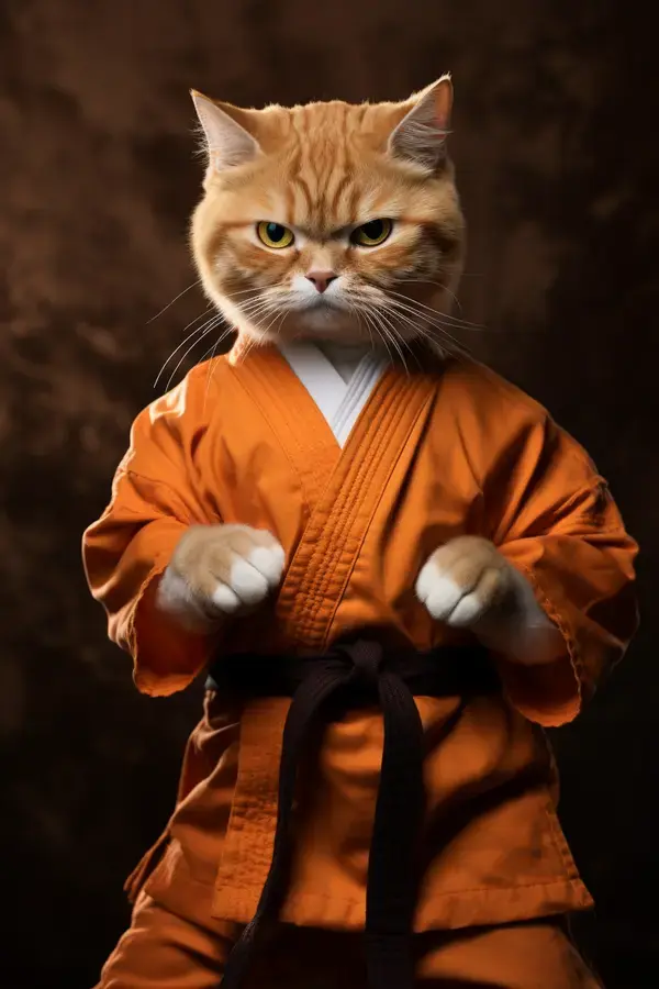 Ginger Karate Cat!