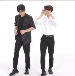 Jinyoung & Jackson dancing