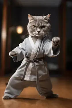 Karate Cat: The Clawed Champion