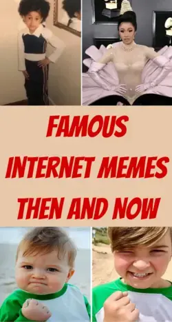 Famous Internet Memes Then And Now