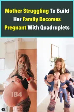 Mother struggling to build her family becomes pregnant with quadruplets