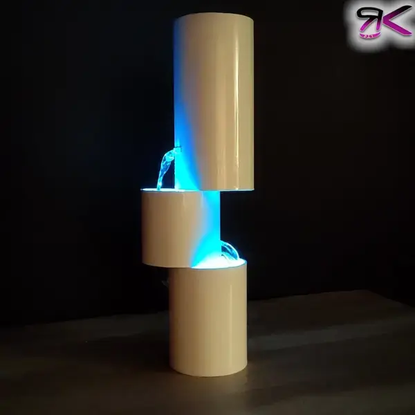 Beautiful Tabletop Fountain Using PVC Pipes and LED