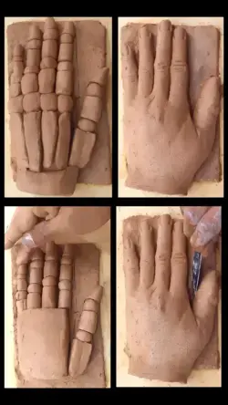 Human Hand Clay Modeling | Sculpting the Human Hand | How to Sculpt  a Human Hand | Simple Sculpting