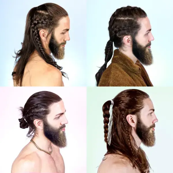 Guy with Beard & Braids