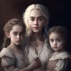 DAENERYS TARGARYEN AND HER CHILDREN