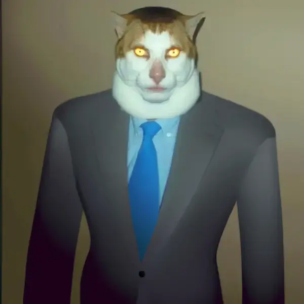 Cat wearing a suit