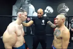 Russian fighter with freakish biceps easily defeated in MMA fight