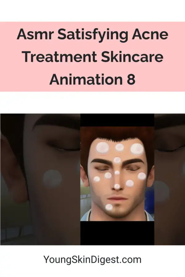 Asmr Satisfying Acne Treatment Skincare Animation 8