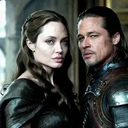 ANGELINA JOLIE AND BRAD PITT IN GAME OF THRONES STYLE (INTELIGÊNCIA ARTIFICIAL)