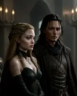 ANGELINA JOLIE AND BRAD PITT IN GAME OF THRONES STYLE (INTELIGÊNCIA ARTIFICIAL)