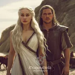 DAENERYS TARGARYEN - RED DRESS (INTELIGÊNCIA ARTIFICIAL)