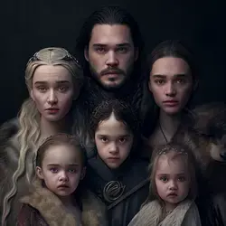 DAENERYS TARGARYEN, JON SNOW AND THEIR CHILDREN