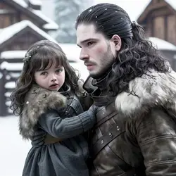 JON SNOW AND HIS DAUGHTER