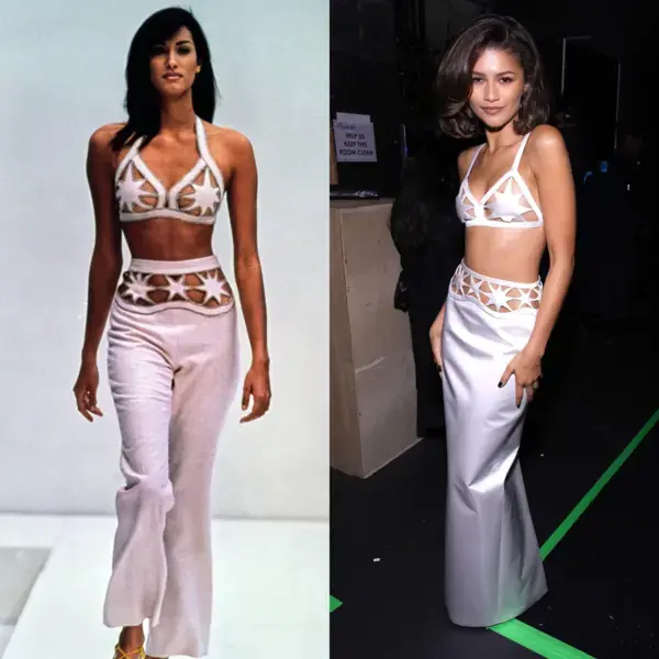 Zendaya at 2023 NAACP Awards wearing Prada SPRING 1993