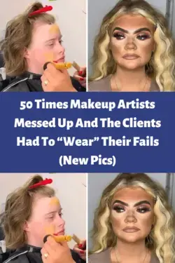 50 Times Makeup Artists Messed Up And The Clients Had To “Wear” Their Fails (New Pics)