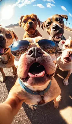 selfie puppies