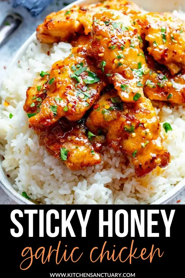 Sticky Honey Garlic Chicken