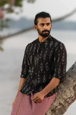 Matias Woven Ikat Shirt