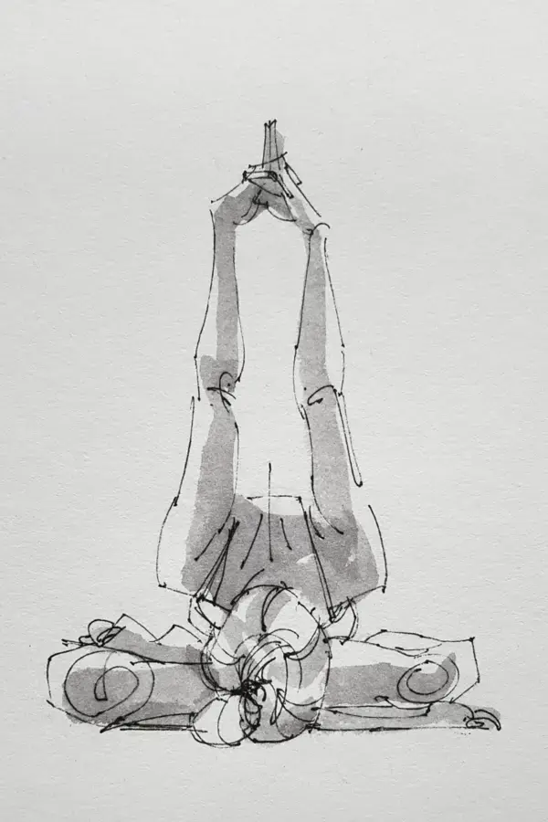 Spiritual Yoga Girl Illustration 