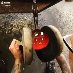 Melting Glass Blowing