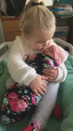 Cutest Reaction To Becoming A Big Sister